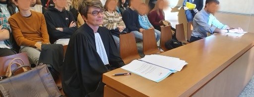 Nuit du droit 2022 au tribunal administratif de Rouen : Sandrine GILLET est intervenue dans le cadre de la reconstitution d'un procès